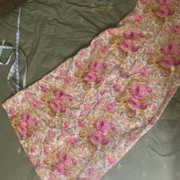 Karen Kane VINTAGE 100% LINEN Maxi Floral Dress - Picture 11 of 11